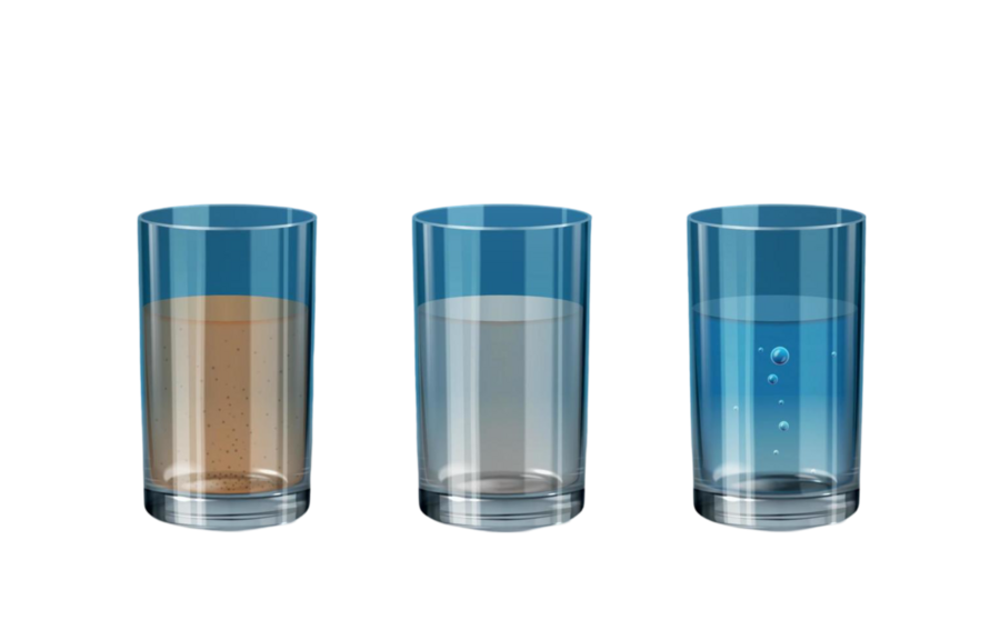 Water filtration three stages